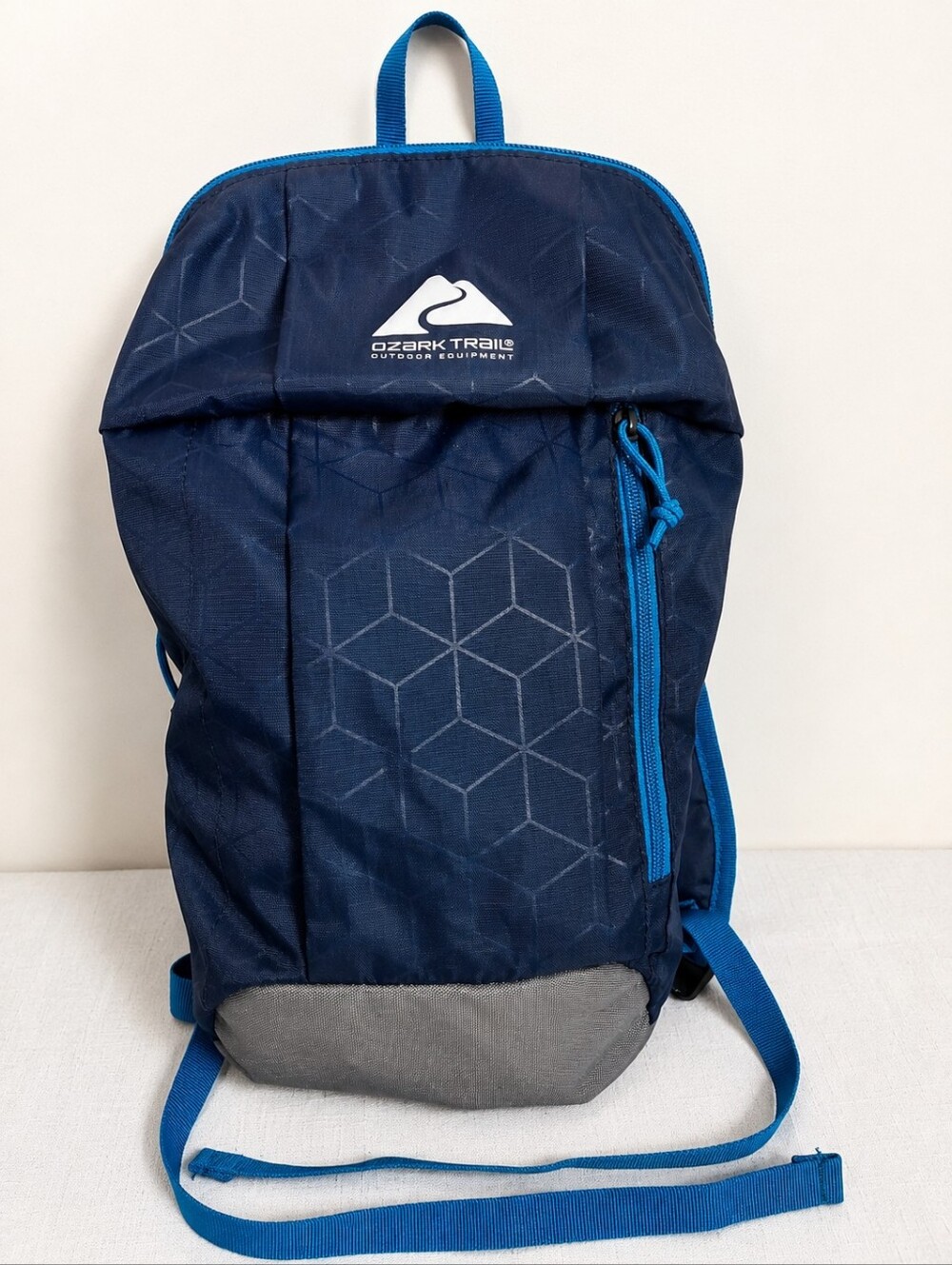 Ozark Trail 10 Liter Lite Day Pack Blue Geometric Backpack Hiking Travel